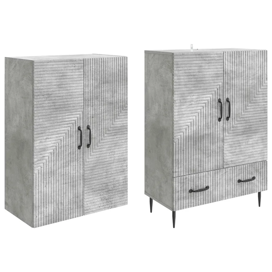Ensemble de Meubles 2 pcs 66 x 34,5 x 95 cm Bois d'ingénierie - 4