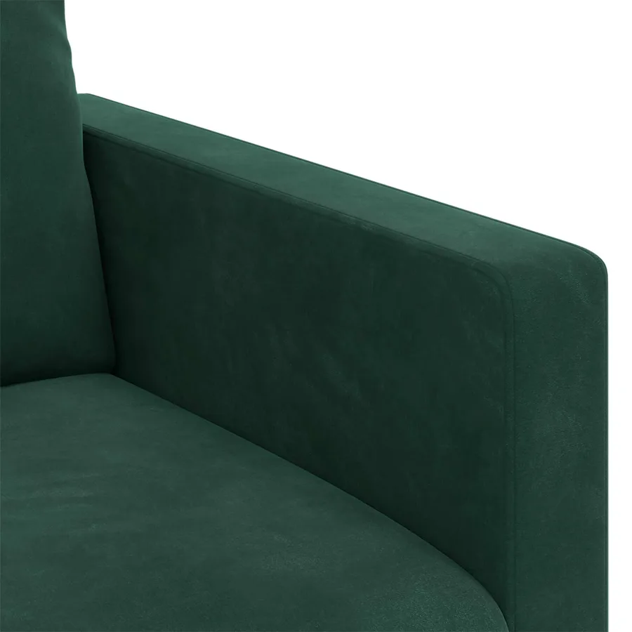 Canapé Vert foncé 228 x 78 x 80 cm Velours - 7