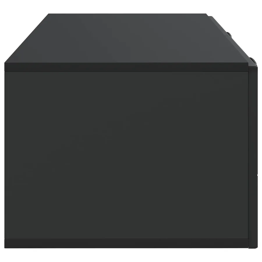 Meuble TV mural 98 x 41 x 30 cm Noir Bois d'ingénierie - 7