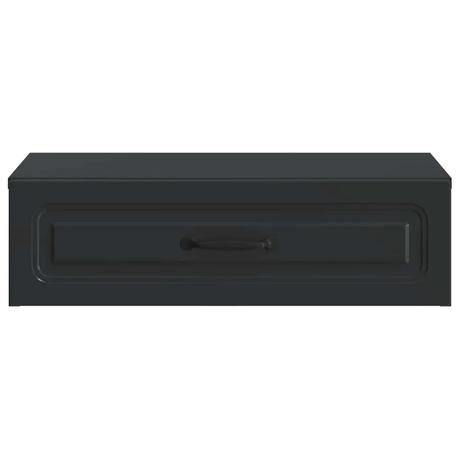 Table d'appoint murale Noir 59 x 34,5 x 17 cm Bois d'ingénierie - 5