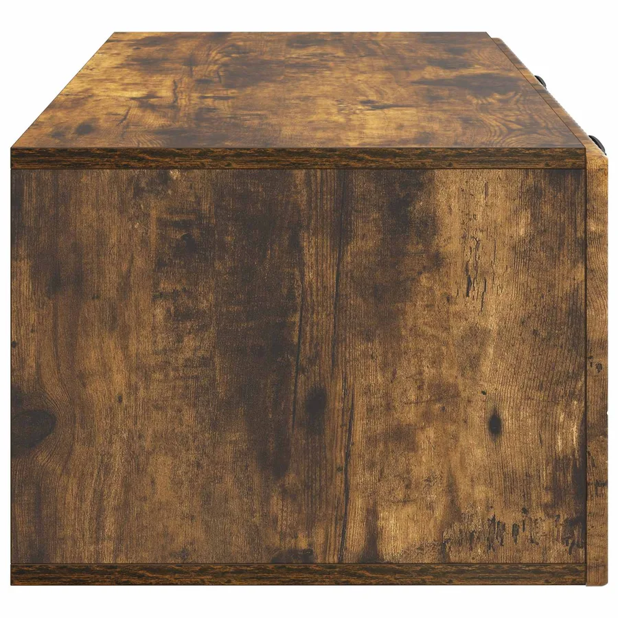 Meuble TV mural Chêne fumé 78,5 x 41 x 30 cm Bois d'ingénierie - 7