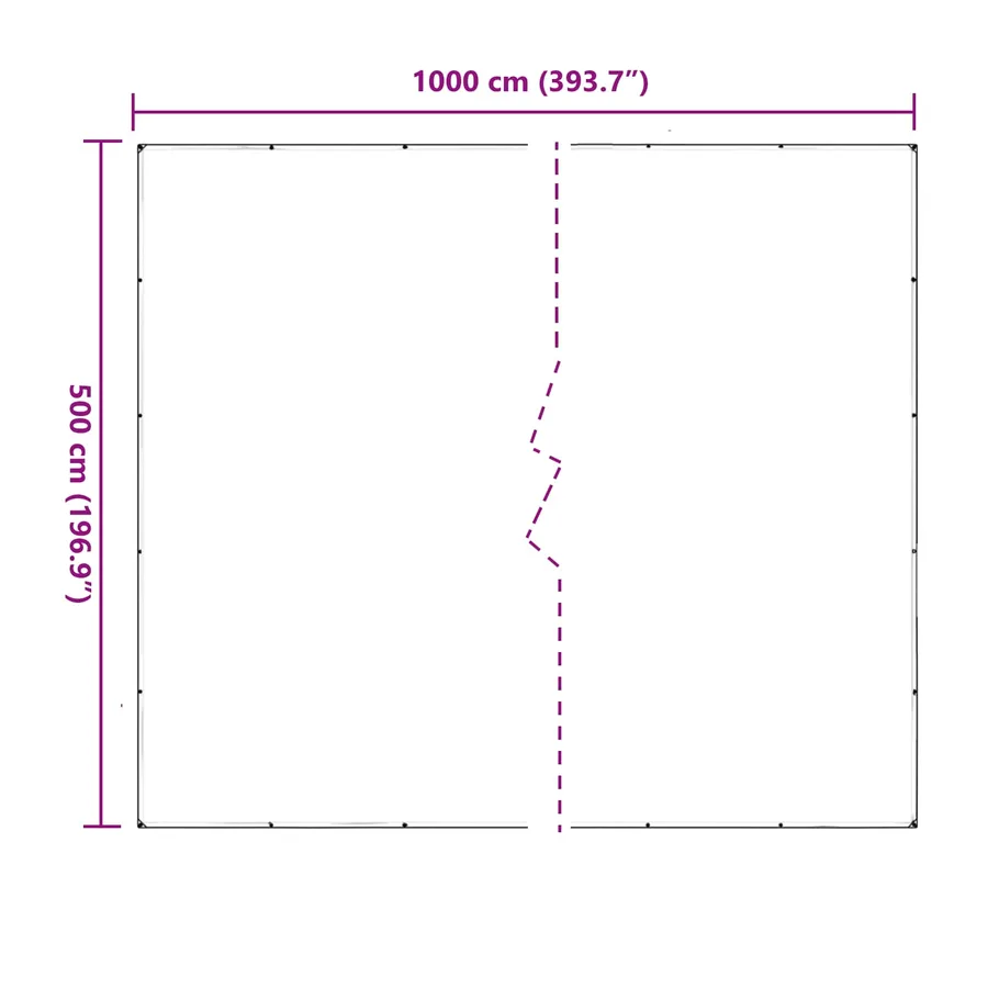 Couverture pour plantes Transparent 5 x 10 m PVC - 10