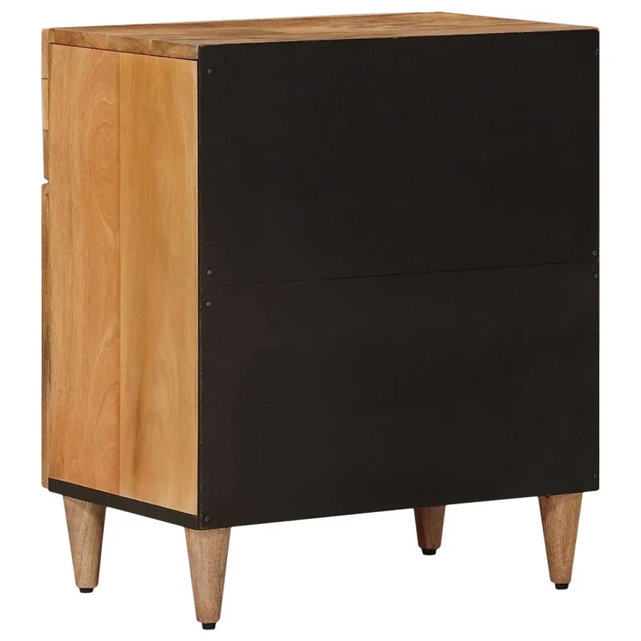 Cabinet de chevet Naturel 50 x 33 x 60 cm Bois de mangue massif - 5