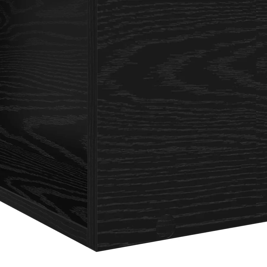 Cadre de lit avec rangement avec étagère Chêne noir 80 x 200 cm - 5