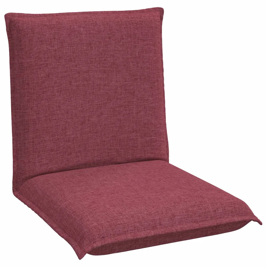 Fauteuil de sol ajustable Bordeaux Tissu - 2