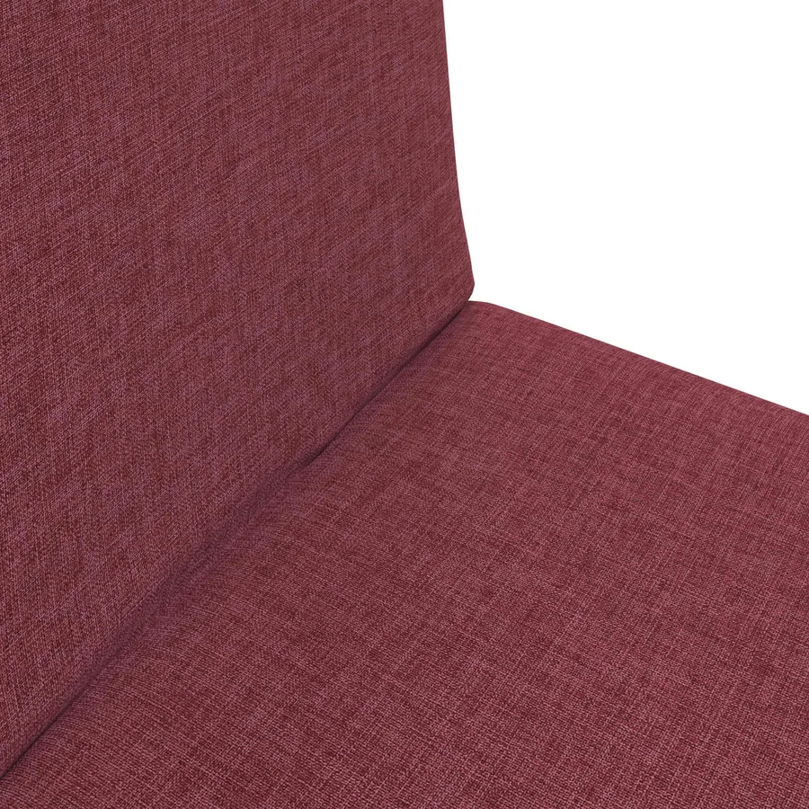 Fauteuil de sol ajustable Bordeaux Tissu - 7