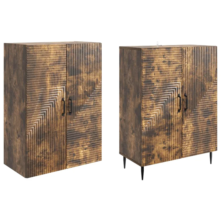 Ensemble de Meubles 2 pcs 66 x 34,5 x 89,5 cm Bois d'ingénierie - 4