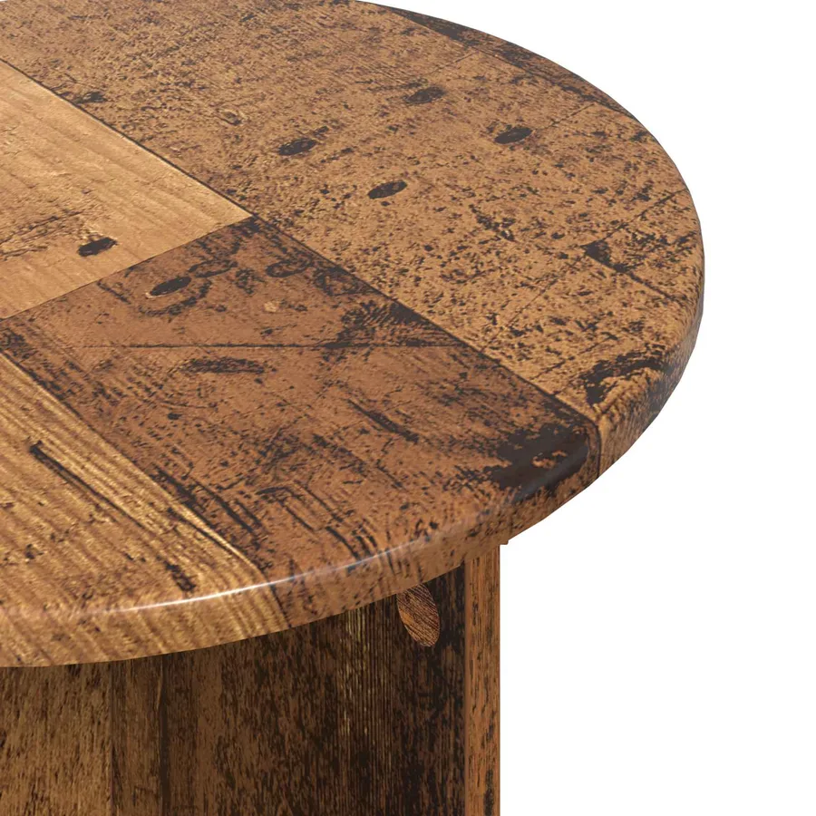Ensemble de tables d'appoint avec stockage 2 pcs Bois ancien - 6