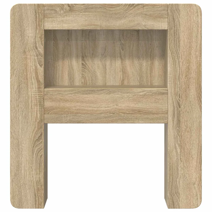 Cabinet de Tête de Lit avec stockage Bois d’ingénierie - 5