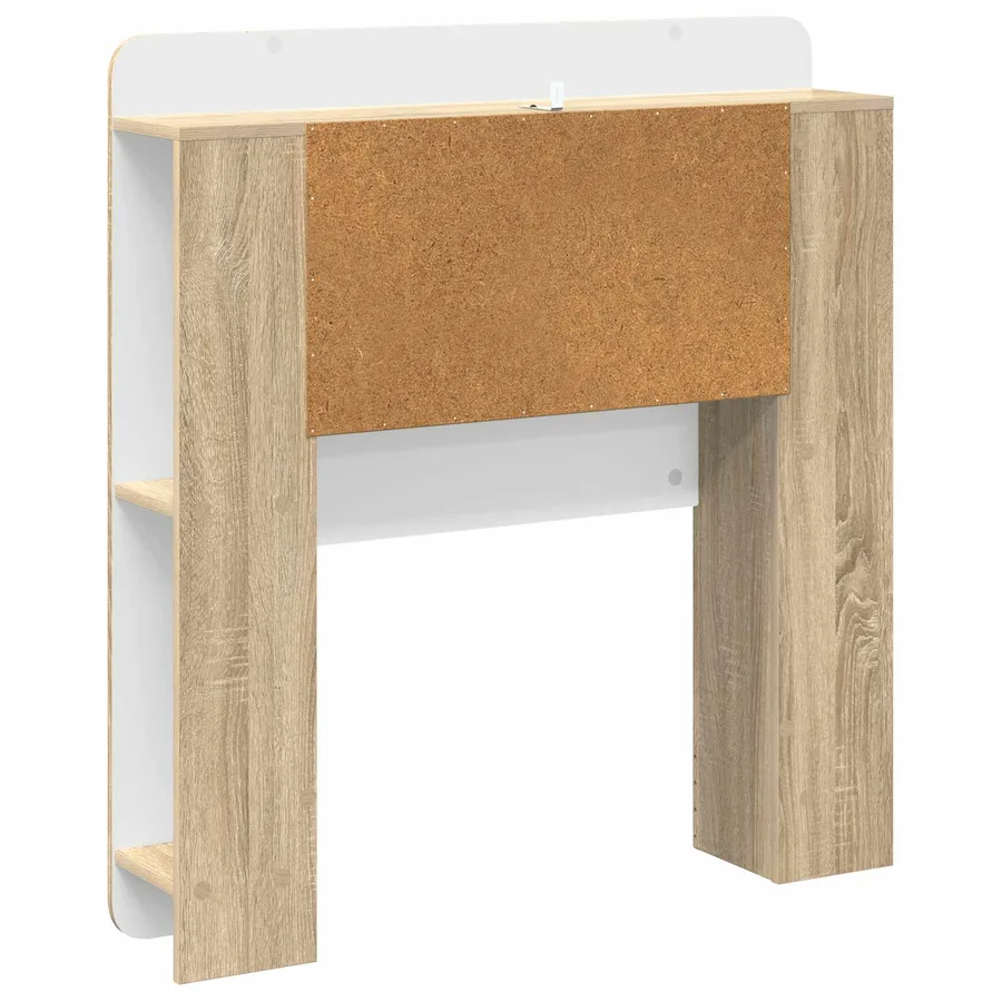 Cabinet de Tête de Lit avec stockage Bois d’ingénierie - 7