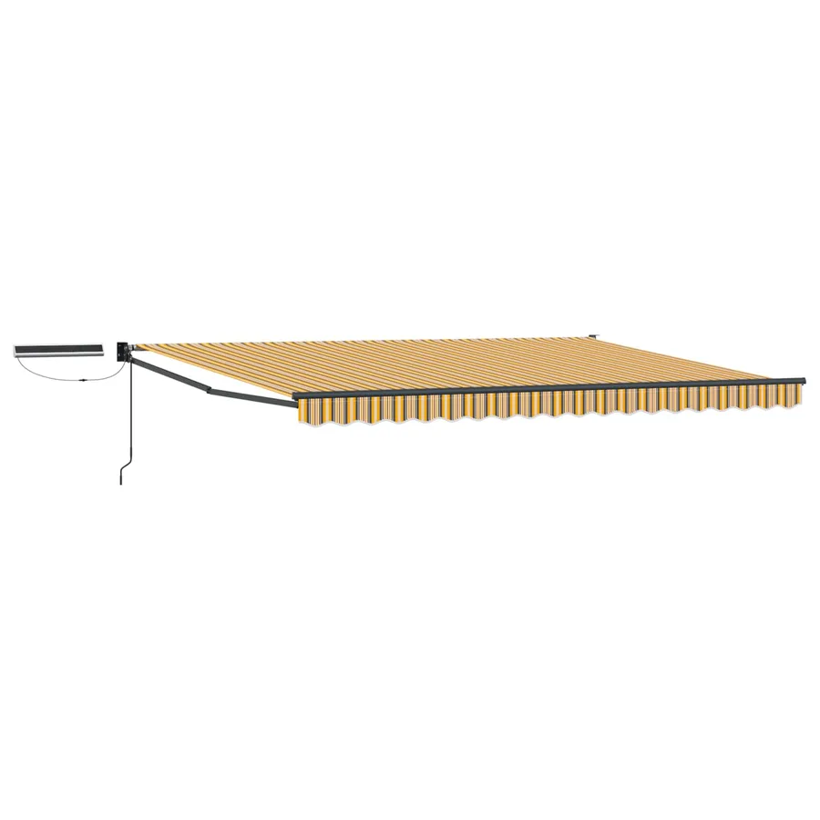 Auvent rétractable électrique Jaune, Gris, Anthracite 5 x 3 m - 2