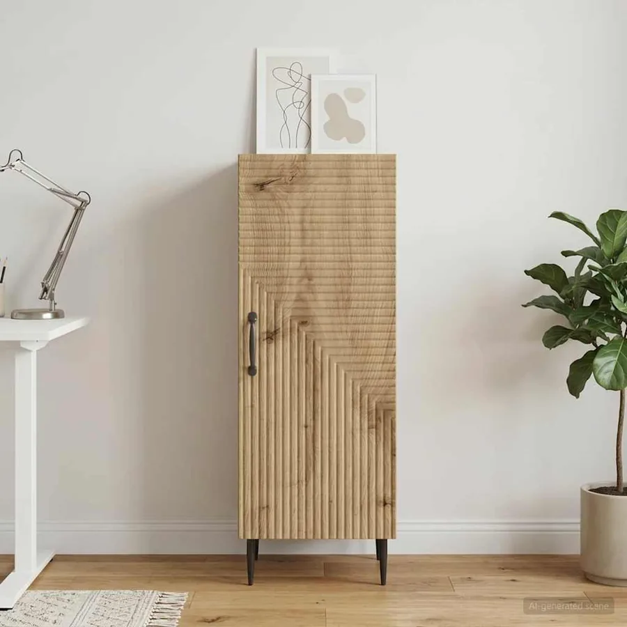 Buffet Chêne artisanal 33 x 34,5 x 89,5 cm Bois d'ingénierie