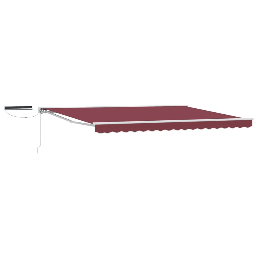 Auvent rétractable électrique Bourgogne et Blanc 5 × 3,5 m - 2