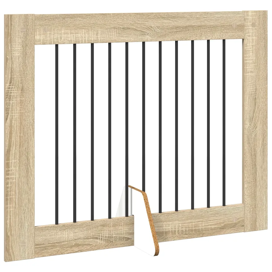 Porte de chien pliable avec supports 4 pcs Chêne Sonoma 401 cm - 3