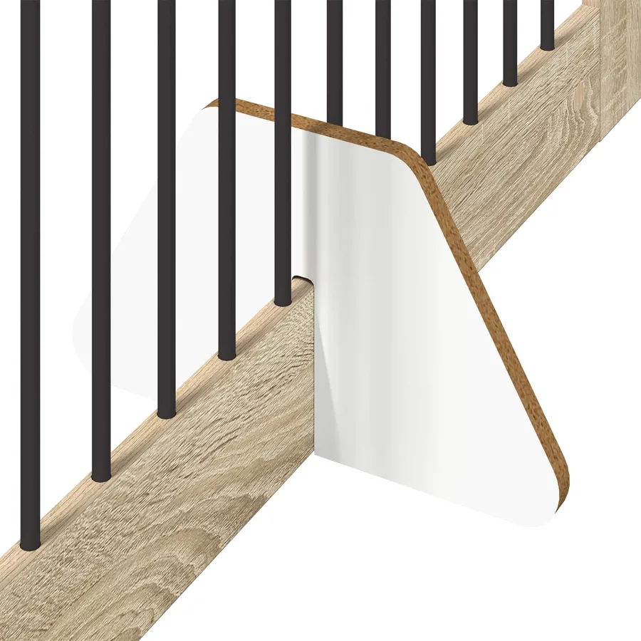 Porte de chien pliable avec supports 4 pcs Chêne Sonoma 401 cm - 5