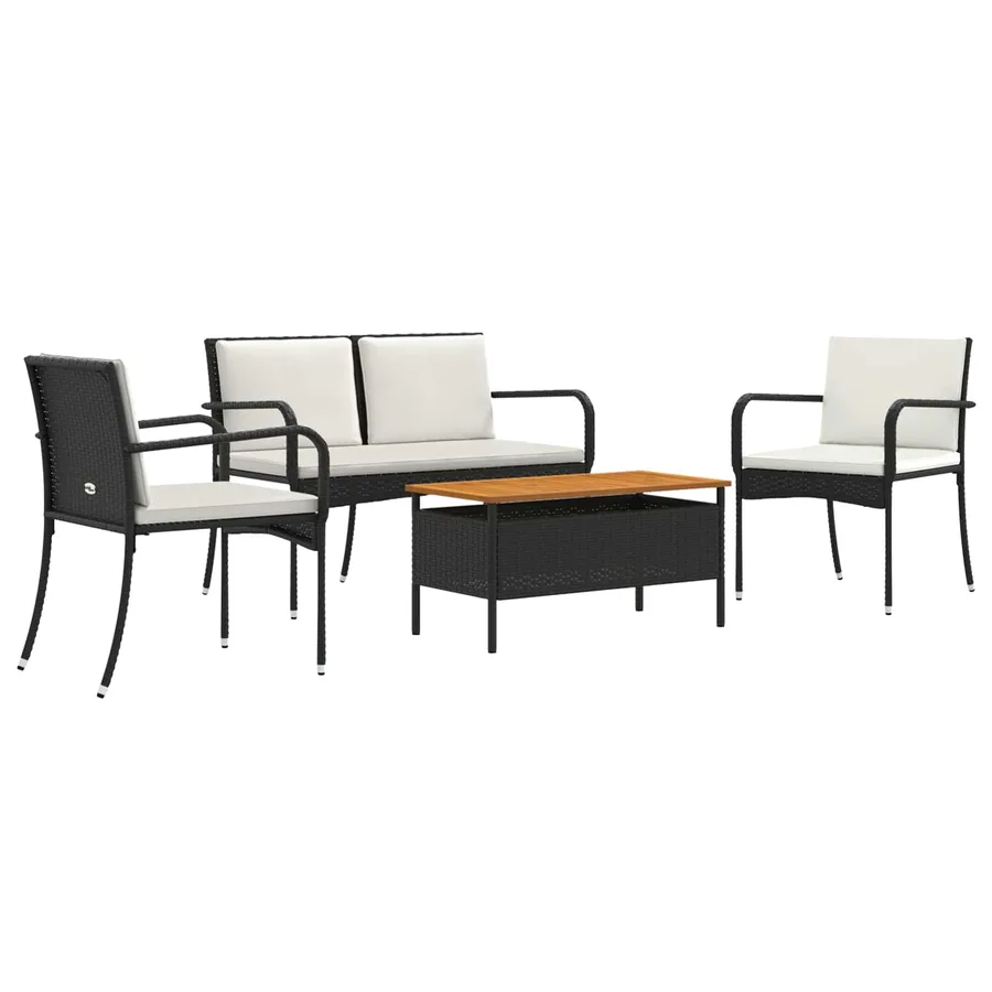 Ensemble de jardin avec coussin acier - 2