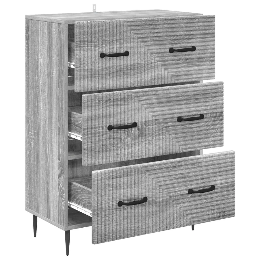 Armoire à tiroirs Sonoma gris 66 x 34,5 x 89,5 cm - 5