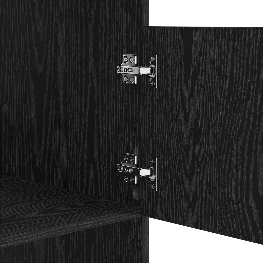Armoire à Laver Chêne noir 50 x 68 x 162 cm Bois d'ingénierie - 11