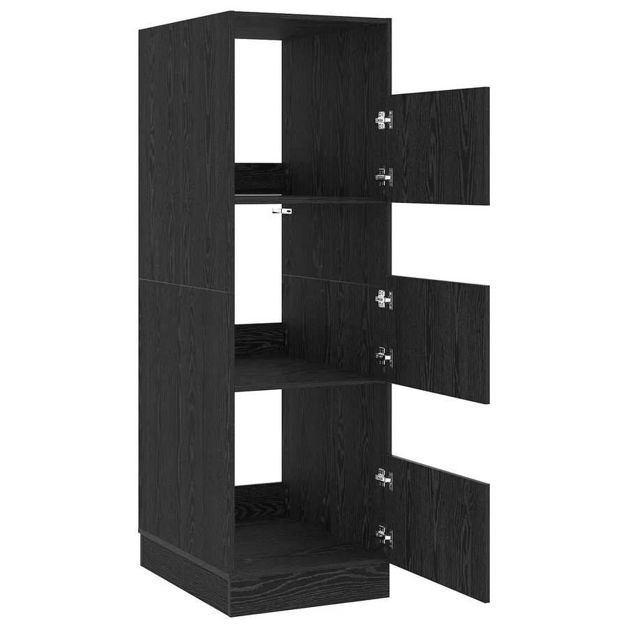 Armoire à Laver Chêne noir 50 x 68 x 162 cm Bois d'ingénierie - 7