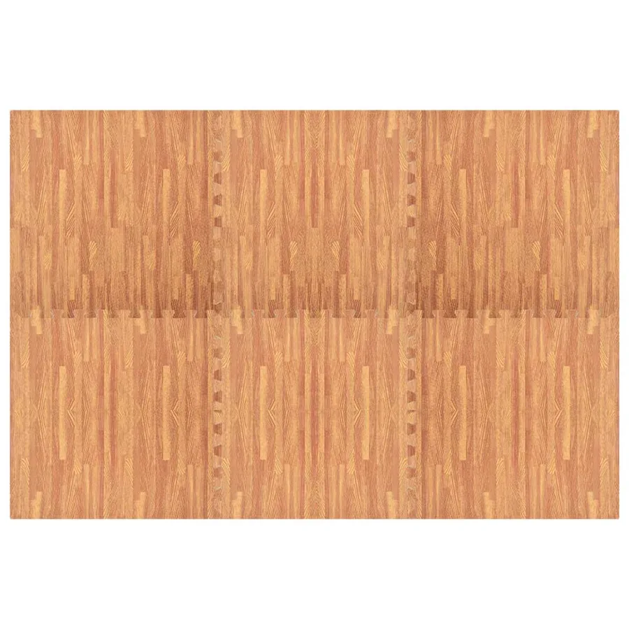 Tapis de sol de piscine 6 pcs bois 4,32 ㎡ Mousse EVA - 6