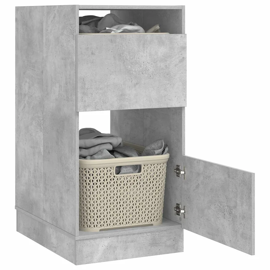 Armoire à Laver avec stockage Béton Bois d'ingénierie - 3