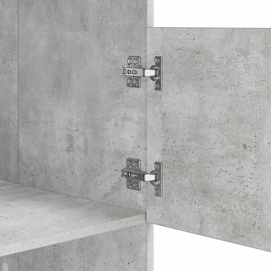 Armoire à Laver avec stockage Béton Bois d'ingénierie - 9