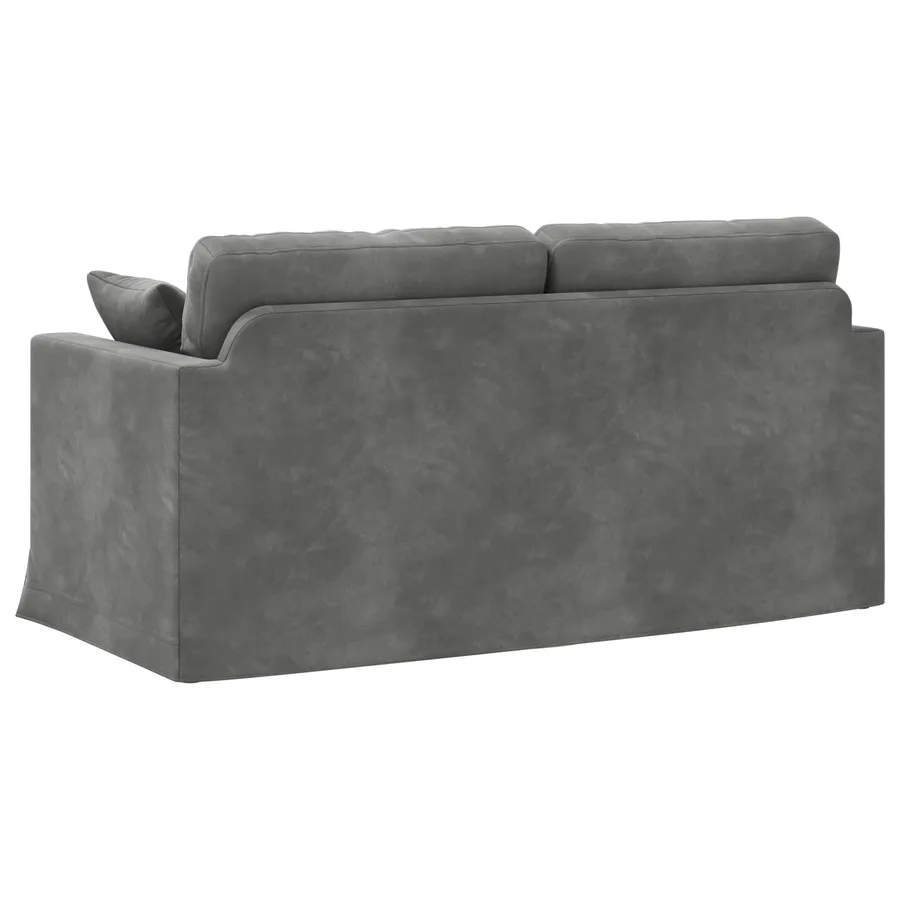 Canapé Gris foncé 158 x 78 x 80 cm Velours - 6