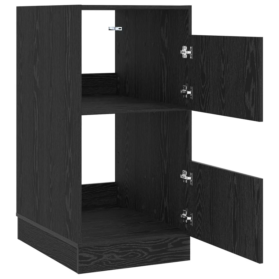 Armoire à Laver Chêne noir 50 x 68 x 102 cm Bois d'ingénierie - 5