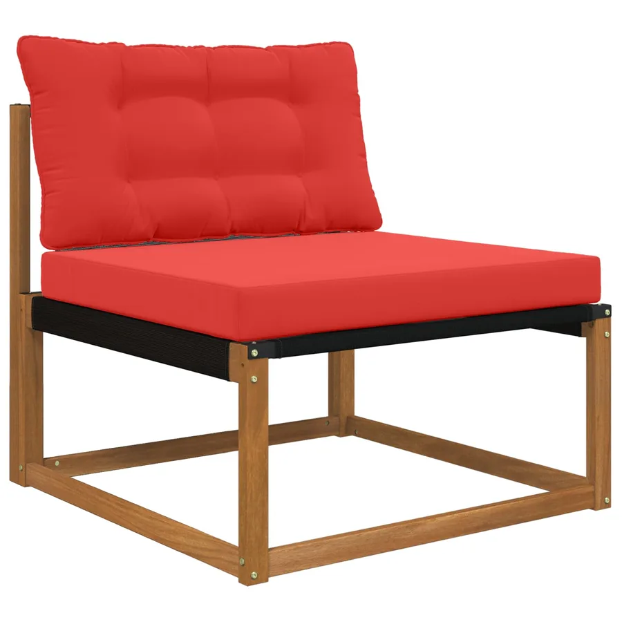 Coussin de canapé d'extérieur Polyester Rouge 80 x 68,5 x 8 cm - 3