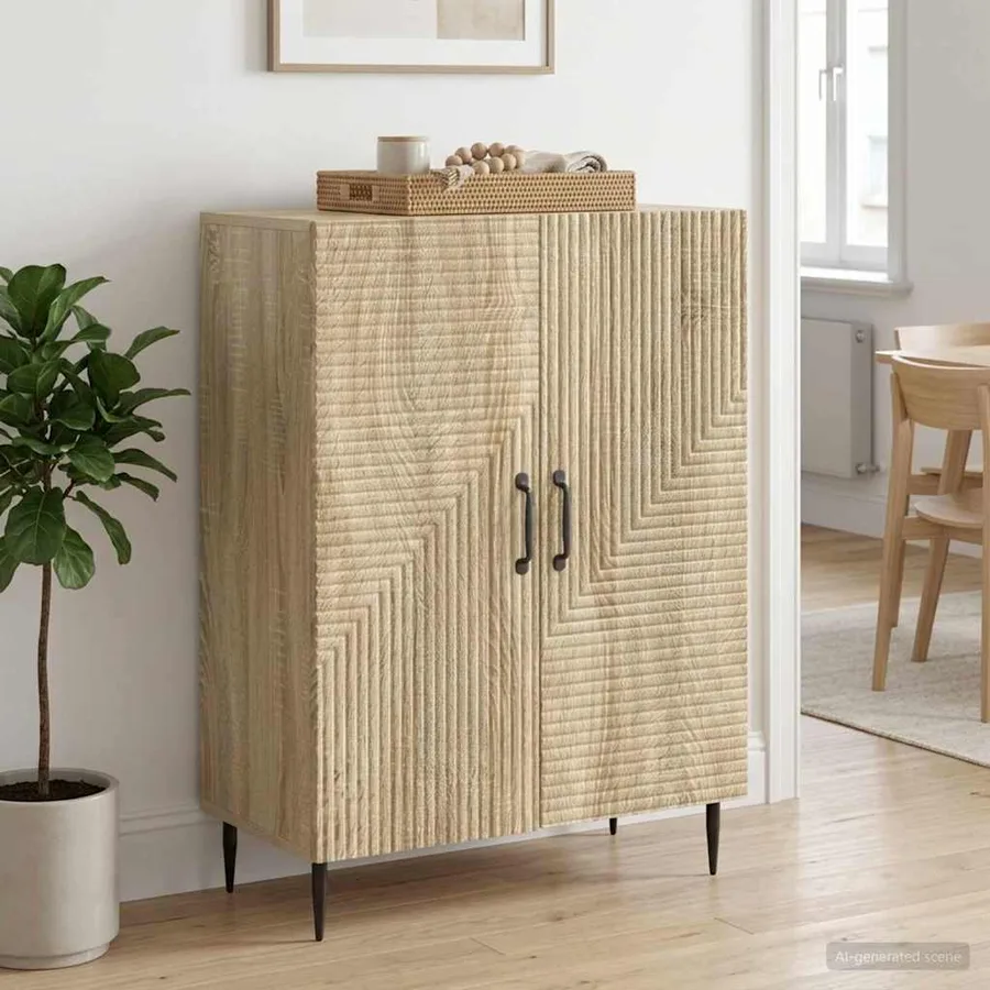 Buffet Chêne Sonoma 66 x 34,5 x 89,5 cm Bois d'ingénierie - 4