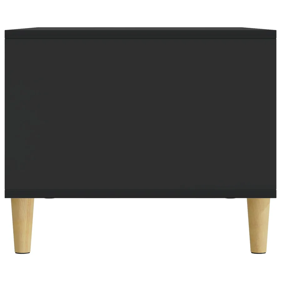 Table basse Noir 90 x 50 x 40 cm Bois d'ingénierie - 6