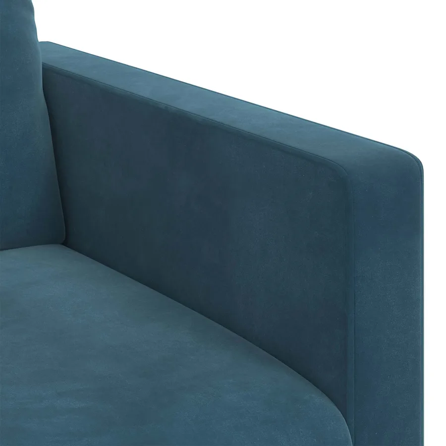 Ensemble de Canapés 2 pcs Bleu 198 x 78 x 80 cm Velours - 7