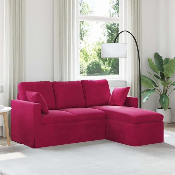 Canapé Bordeaux 178 x 134 x 80 cm Velours