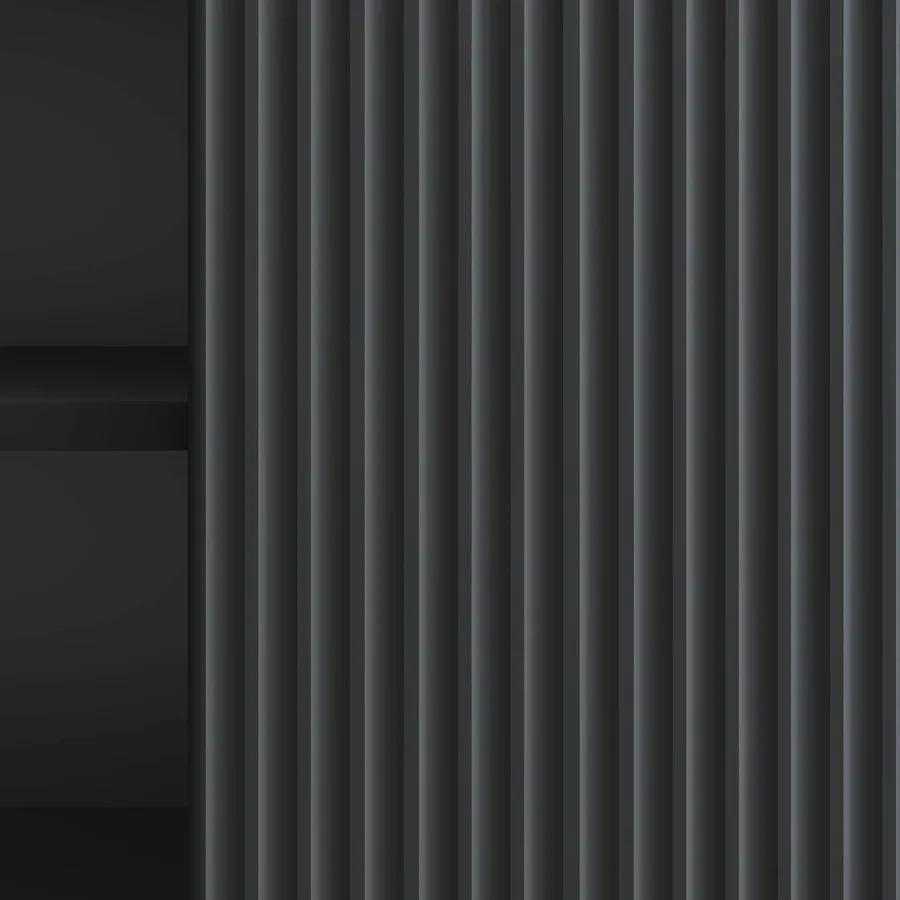 Meuble TV Noir 102 x 34,5 x 50 cm Bois d'ingénierie - 8