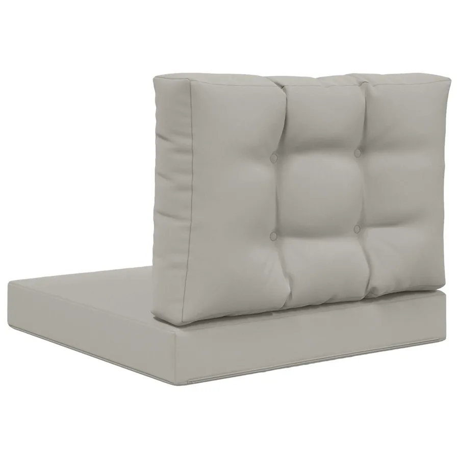 Coussin de canapé d'extérieur 2 pcs Gris Polyester - 7