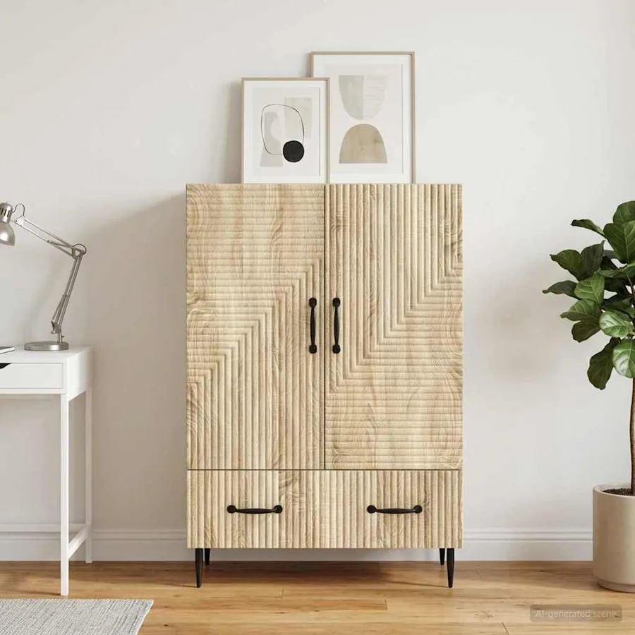 Buffet Chêne Sonoma 66 x 34,5 x 95 cm Bois d'ingénierie