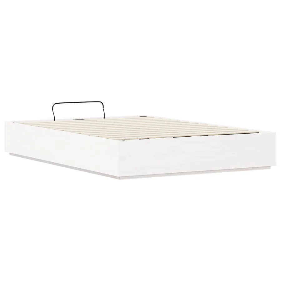 Cadre de lit ottoman avec rangement Blanc 140 x 190 cm - 9