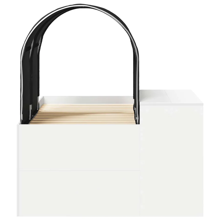 Lit avec Tunnel 3 pc Chêne Artisanal et Noir Bois d'ingénierie - 7