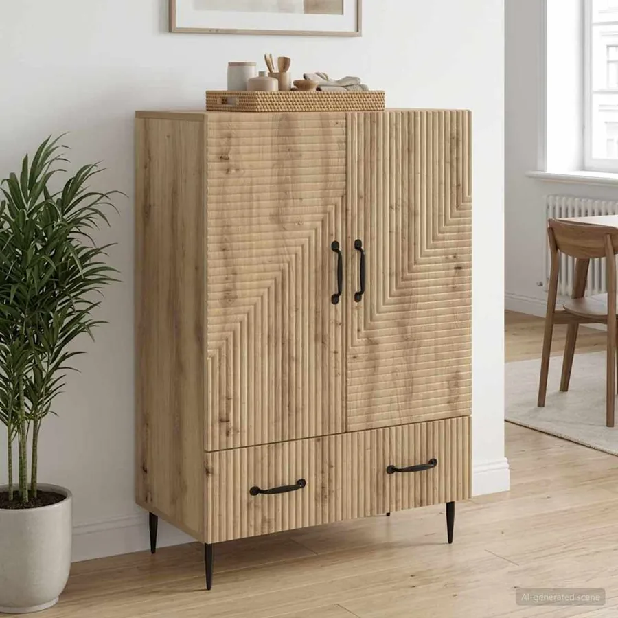 Buffet Chêne artisanal 66 x 34,5 x 95 cm Bois d'ingénierie
