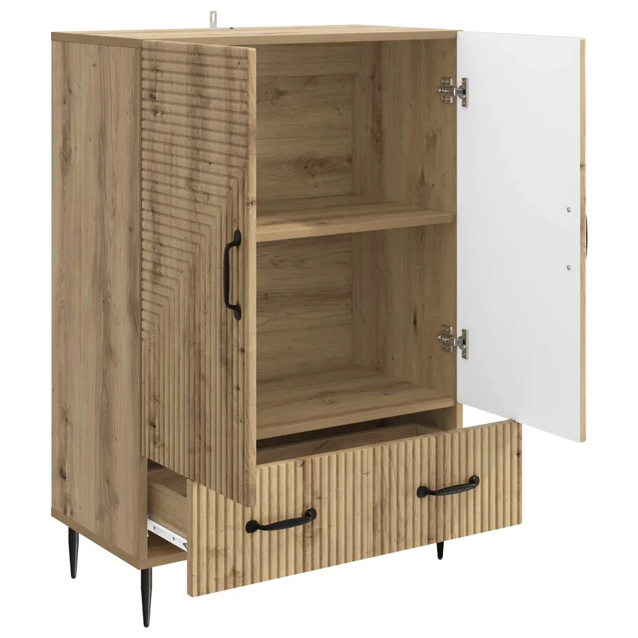 Buffet Chêne artisanal 66 x 34,5 x 95 cm Bois d'ingénierie - 4