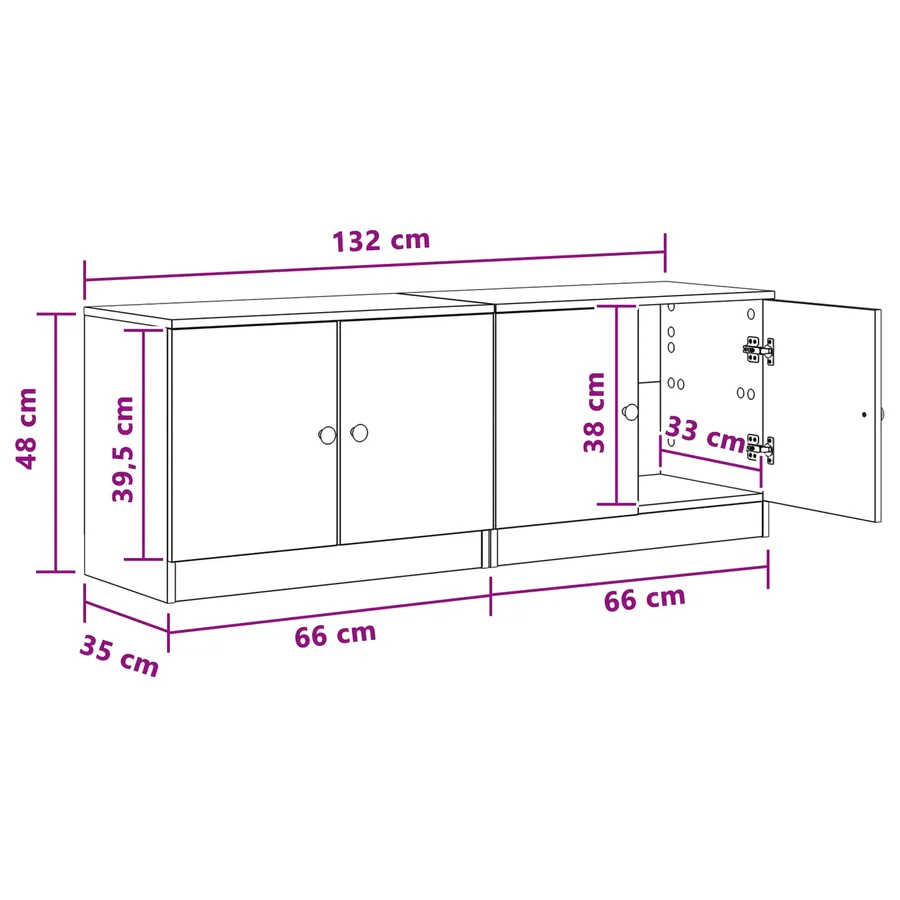 Armoire de rangement pour lit mezzanine 2 pc Chêne artisanal - 8