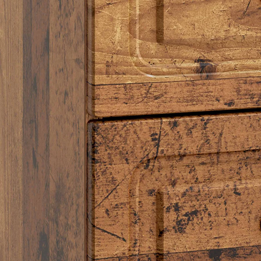 Cabinet de chevet 2 pcs Bois ancien 43 x 34,5 x 44,5 cm - 10