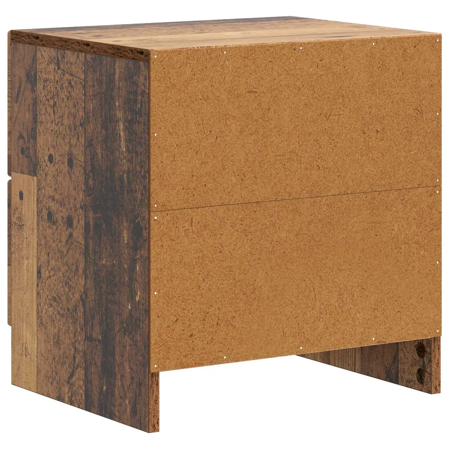 Cabinet de chevet 2 pcs Bois ancien 43 x 34,5 x 44,5 cm - 9