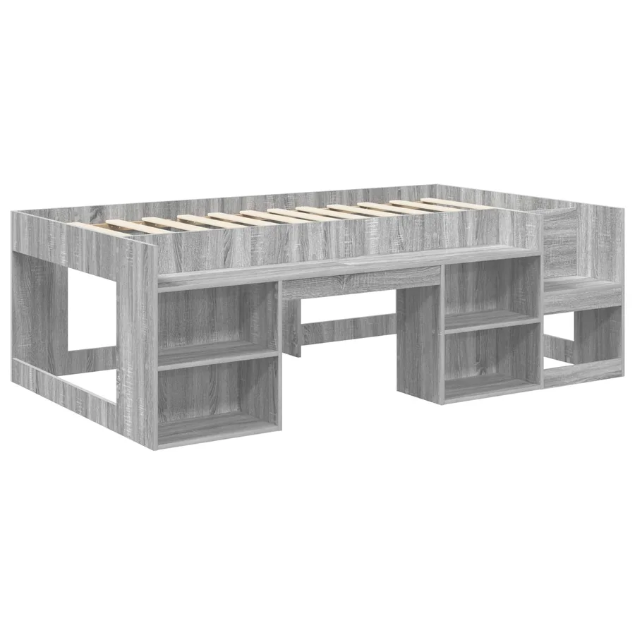 Cadre de lit pour enfants avec rangement Sonoma gris - 3