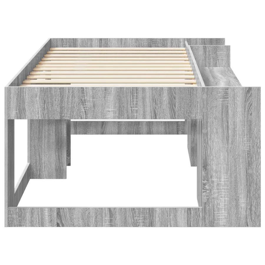 Cadre de lit pour enfants avec rangement Sonoma gris - 4