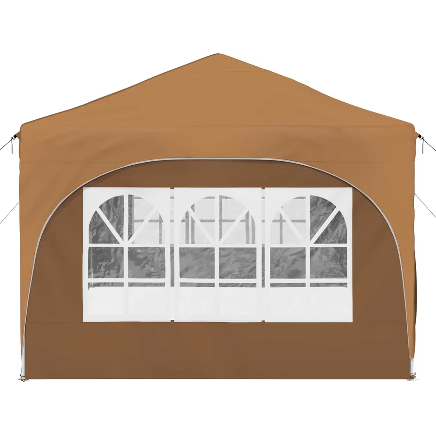 Tente de fête pop-up 575 x 288 x 245 cm Beige Tissu Oxford - 7