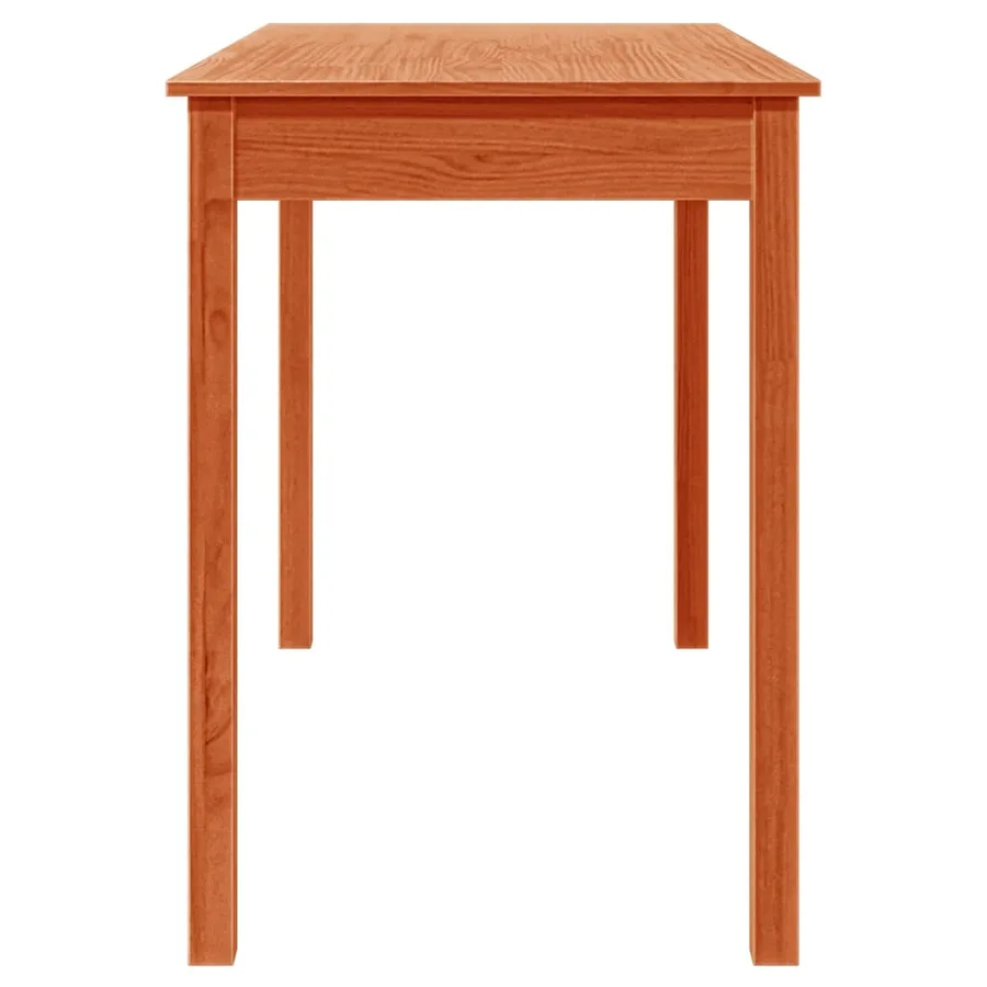 Table à manger marron cire 110x55x75 cm bois massif de pin - 6