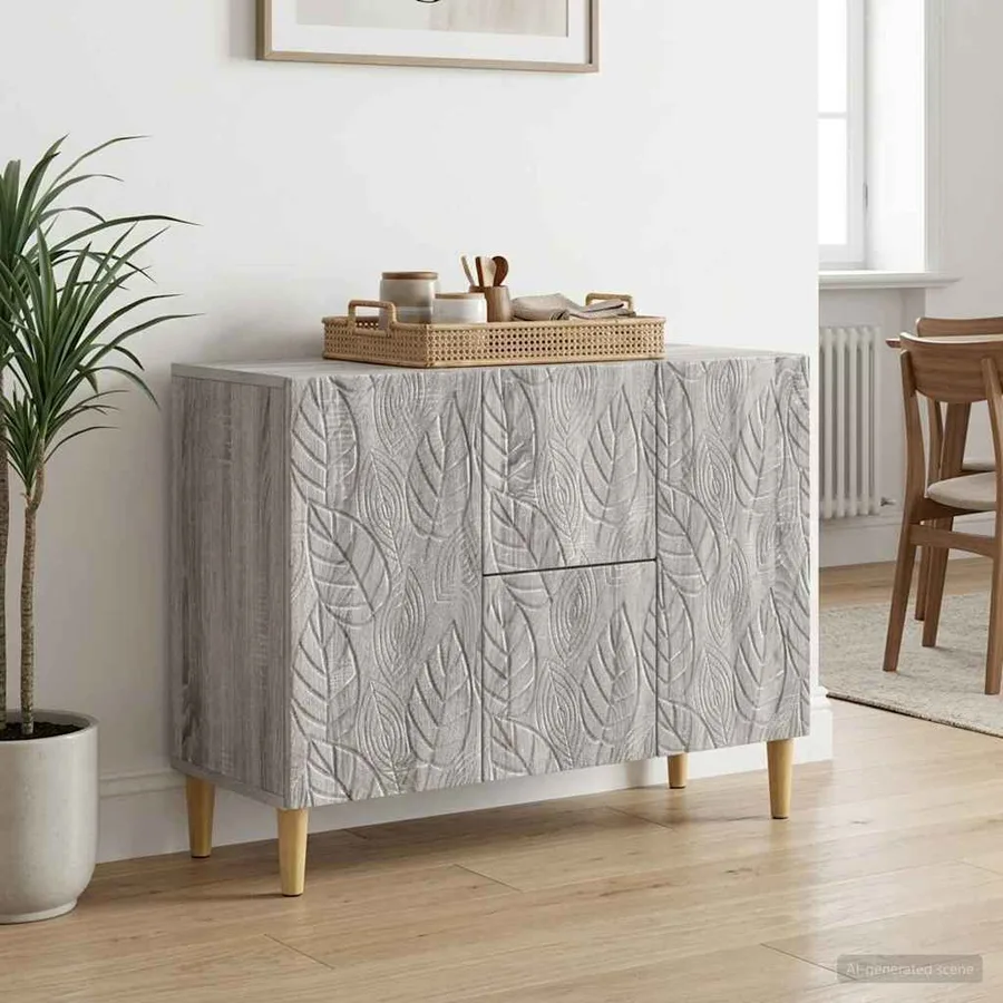 Buffet Sonoma gris 89 x 34,5 x 60 cm Bois d'ingénierie - 3