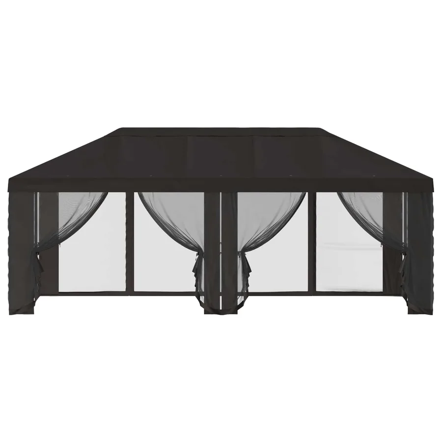 Housse de tonnelle avec murs latéraux 6 x 3 m Anthracite - 5