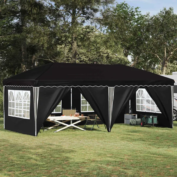Tente de fête pop-up 575 x 288 x 245 cm Noir